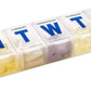 Weekly Pill Organizer - 7-Day Pill Planner Extra Large Pill Planner and Daily Pill Organizer and Medicine Reminder, Monday to Sunday Compartments - BPA Free - Travel Pill Box Case (Pack of 3)