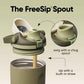 Owala FreeSip Sway Insulated Stainless Steel Water Bottle with Two-Way Spout, Built-In Straw and Bucket Handle, Made for Travel, School, and Sports, 30oz, BPA Free, Leak Proof, Off Road