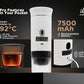3-in-1 Portable Coffee Maker – Electric Espresso Machine for Travel – Compatible with Ground Coffee, NS & DG Capsules – USB-C Rechargeable Portable Espresso Maker (White)
