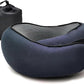 RURING Travel Pillows for Airplanes, Travel Neck Pillow Travel Pillow, Neck Pillow Airplane Memory Foam 360 Degree Support Stowable Pillows for Airplanes Offices and Cars (Dark Blue)