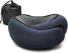 RURING Travel Pillows for Airplanes, Travel Neck Pillow Travel Pillow, Neck Pillow Airplane Memory Foam 360 Degree Support Stowable Pillows for Airplanes Offices and Cars (Dark Blue)