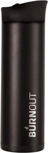 LEXO BURNOUT Temperature Regulating Travel Mug 16 oz All Black - Drink NOW & HeatZorb Tech