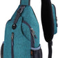 WATERFLY Crossbody Sling Backpack Sling Bag Travel Hiking Chest Bag Daypack - Roamly