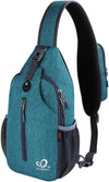 WATERFLY Crossbody Sling Backpack Sling Bag Travel Hiking Chest Bag Daypack - Roamly