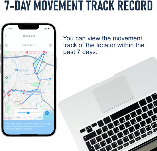 Car GPS Tracker for Vehicles - Hidden Tracking Devices for Cars, Available for Android and iOS, No SIM Card Required, Real Time Car Locator Work, Car Vehicle Tracking Device for Car, Wallet, Pet