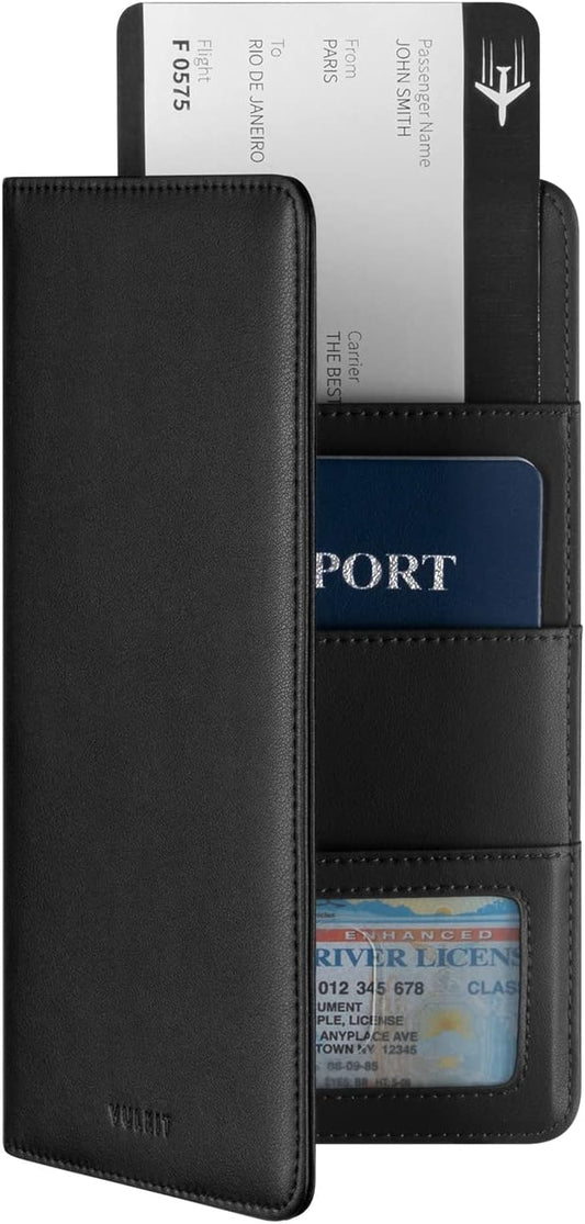 VULKIT Passport Holder Wallet RFID Blocking Travel Wallet for Men & Women - Roamly