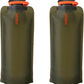 Vapur Flexible, Collapsible Wide Mouth Anti-Bottle with Detachable Carabiner, 23 Ounce, Olive, Pack of 2