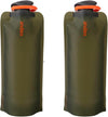 Vapur Flexible, Collapsible Wide Mouth Anti-Bottle with Detachable Carabiner, 23 Ounce, Olive, Pack of 2