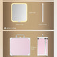OMIRO Makeup Case, Makeup Bag with Light Up Mirror Set, Makeup Organizer Bag with Magnet Makeup Mirror for Women and Girls