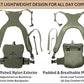 THE GUIDE BUNDLE: All Season Binocular Chest Pack Harness With 5 Piece Modular Accessory Kit: One Solution - Early Scouting To Late Season - Olive Green - Fits Up To Most 12x50 Bino