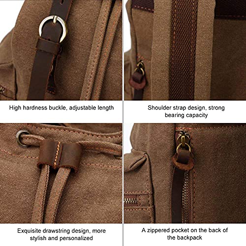 High Capacity Canvas Vintage Backpack