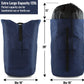 Laundry Bag Backpack, 125L Extra Large Travel Laundry Bags with Shoulder Straps, Adjustable & Extendable Design, Laundry Hamper Bag with 3 Pockets for Laundromat, College, Travel, Camping