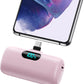 [2-Pack] Mini Portable Charger 5000mAh Power Bank,3A PD USB C Cell Phone Portable Power, LCD Display Battery Pack Compatible with iPhone 16/15/15 plus/15 pro/15 pro Max/Android/Samsung/Moto/LG etc
