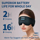 Bluetooth 5.4 Headphones Headband Eye Mask Wireless Sleep Mask，Blackout Bluetooth Eye Mask for Sleeping，Cotton Sleep Mask for Side Sleepers Adjustable Hook and Loop