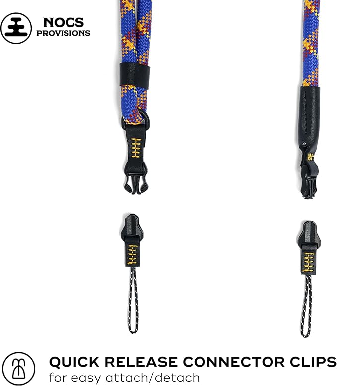 Nocs Provisions NocLoc Approach Neck Strap for Binocular/Camera Carry Accessory for Active Hiking & Sightseeing - Lakeview Blue