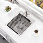 15 Inch Drop In Bar Sink Workstation-Bokaiya 15x20 Small Kitchen Outdoor Rv Sink Stainless Steel 16 Gauge Wet Bar Drop In Single Bowl Island Sinks with Cutting Board