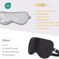 ZIMASILK Adjustable 100% 22 Momme Mulberry Silk Sleep Mask for Sleeping, Filled with Premium Mulberry Silk, Softest & Breathable Eye Sleeping Mask (Light Grey)