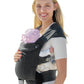 GROWNSY Baby Carrier Newborn to Toddler, Cozy Baby Wraps Carrier, Ergonomic Baby Carrier with Head Support, Deep Gray