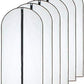 Garment Bag (Set of 6) Plastic Garment Bags with Zipper Hanging Clothes Cover Dress Bag for Suits, Coats Closet (24'' x 40'', Black)