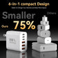USB C Fast Charging Block, 65W USBC Multi Port Charger Blocks 6-Ports PD & QC Charging Cube Brick Power Adapter Type C Wall Chargers for iPhone 16/15/14/13/12/Pro Max, iPad Pro/Air, Samsung Galaxy S25