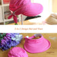 HINDAWI Sun Hats for Women with UV Protection Wide Brim Sun Hat Visor Summer Beach Outdoor Foldable Womens Cap