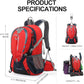 INOXTO Small Hiking Backpack with 2L Water Bladder and Waterproof Rain Cover, 25L Hydration Daypack for Travel, Cycling, Camping, Outdoor - Roamly