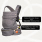 Ergonomic Baby Carrier for Newborns to Toddlers (7-35 lbs) with Adjustable Straps and Belt Bag – Comfortable, Versatile, and Stylish Babywearing Solution