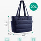 BAGSMART Tote Bag for Women, Lightweight Puffy Tote Bag with Compartments Shoulder Bag Handbag for Travel, Work, Gym,