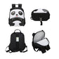 yodo Kids Insulated Toddler Backpack with Safety Harness Leash and Name Label - Playful Preschool Lunch Boxes Carry Bag, Panda