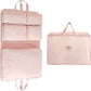 7-in-1 Travel Storage Bag, Foldable Hanging Packing Cube with Compartments for Clothes, Pink