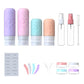18 Pack travel Bottles for Toiletries, TSA Approved Silicone Travel Containers Leak Proof Refillable Travel Accessories for Shampoo Conditioner Lotion Body Wash(Multicolored C)