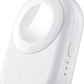 PZOZ Portable Apple Watch Wireless Travel Charger, 1200mAh Power Bank iWatch Fast Charging with Keychain Car, Adapter Compatible with Series Ultra 10 9 8 7 6 5 4 3 2 SE (White)