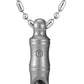 KeyUnity Titanium Emergency Whistle with Metal Lanyard, 120dB+, One-Piece Outdoor Survival Whistle, Ultra-Light, Rustproof
