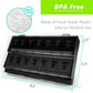 Extra Large Weekly Pill Organizer 2 Times a Day - Remtise Am/Pm Daily Pill Case Medicine Organizer, Push Button 7 Day Pill Box for Pills/Vitamin/Cod Liver Oil/Supplements (Black & White)
