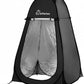 Wolfwise Pop Up Shower Tent for Camping, Portable Instant Changing Tent with Ventilation Window & Carry Bag, Privacy Bathroom Toilet for Beach & Outdoor, Width 47 ", Height 75 ", Silver-Coated Fabric