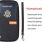 defway Passport Holder Travel Wallet - Family Passport Holder of 4, RFID Blocking Passport Wallet for Men Women, Travel Essentials for Flying, BLACK