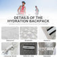 INOXTO Hydration Pack Backpack ，Water Backpack with 2L Leakproof Water Bladder, Running Hydration Vest for Man, Daypack for Cycling Motocross Climbing Trail Running