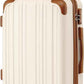 Coolife Carry On Luggage, Suitcase with Durable and Lightweight, carry on suitcase with ABS Hardshell, Dual Spinner Wheels, TSA Lock, and YKK Zipper (apricot white, S(20in)_carry on)