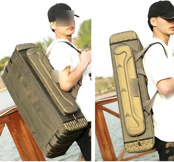 Suwequest 80Cm/90Cm/100Cm/120Cm Fishing Rod Bags Waterproof 3/4 Layer Fishing Reel Storage Case Large Capacity Backpack