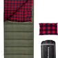 0 Degree Sleeping Bag Cotton Flannel Winter Cold Weather for Adults XXL Sleeping Bag 4 Season Big and Tall with Pillow Compression Sack