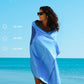 2 Pack Microfiber Lightweight Thin Beach Towel Sand Free Quick Dry Super Absorbent Large Towels for Swimming Pool Yoga Gym Travel Vacation Beach Accessories Essentials for Adults