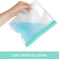 12 Pack Variety Reusable Food Storage Bags, Food Grade Silicone PEVA Material, Double Zipper, Freezer Safe, BPA-Free (4 Snack, 4 Sandwich, 2 Quart, 2 Gallon)