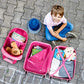 Kids Luggage 12" Toddler Backpack & 18" Travel Suitcase with Wheels (2 Count)