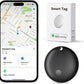 Tracker Tags, Item Finder Work with Apple Find My (iOS Only), Tracking Device Locator Smart Tag for Luggage, Keys, Wallet, Bike, Pets, Bags (Black, 1 Pack)