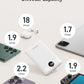Mini Portable Charger with Built-in Cables 22.5W Fast Charging Power Bank USB-C Small Battery Pack 10000mAh Travel Essential Slim Battery for iPhone 16/15/14, Samsung 25/24, and More