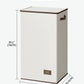 SOLEDI Laundry Hamper with Lid 100L Large & Tall Collapsible Laundry Basket, Clothes Hamper with Bag Removable Easy to Carry, Dirty Hampers for Bedroom, Bathroom, Dorm, College, Off-White