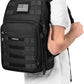 MOSISO Camera Backpack, DSLR/SLR/Mirrorless Tactical Camera Bag Case with Laptop Compartment Compatible with Canon/Nikon/Sony, Black
