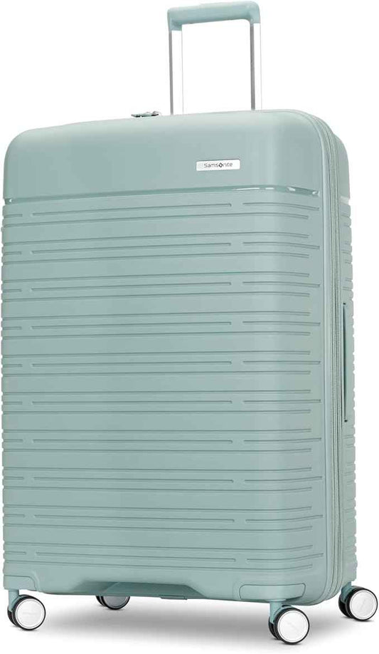 Samsonite Elevation Plus - Large Hardside Luggage - Scratch Resistant Polypropylene Shell, RightHeight™ Adjustable Handle, Integrated AirTag Holder, TSA Lock, WetPak™ Compartment - Cypress Green