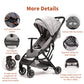 COOL KIDS Portable Stroller with Automatic Fold，Lightweight Umbrella Stroller with Pop Out Sun Canopy for Travel(Gray)