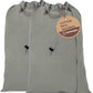 LFH Home Cotton Canvas Large Laundry Bag with Handle, Heavy Duty Drawstring Closure Washable Laundry Bags, School Travel, Home, Hotel, College Dorm, Organizer Sack, Toys Clothes 28x40 (Pack of 2)-Grey